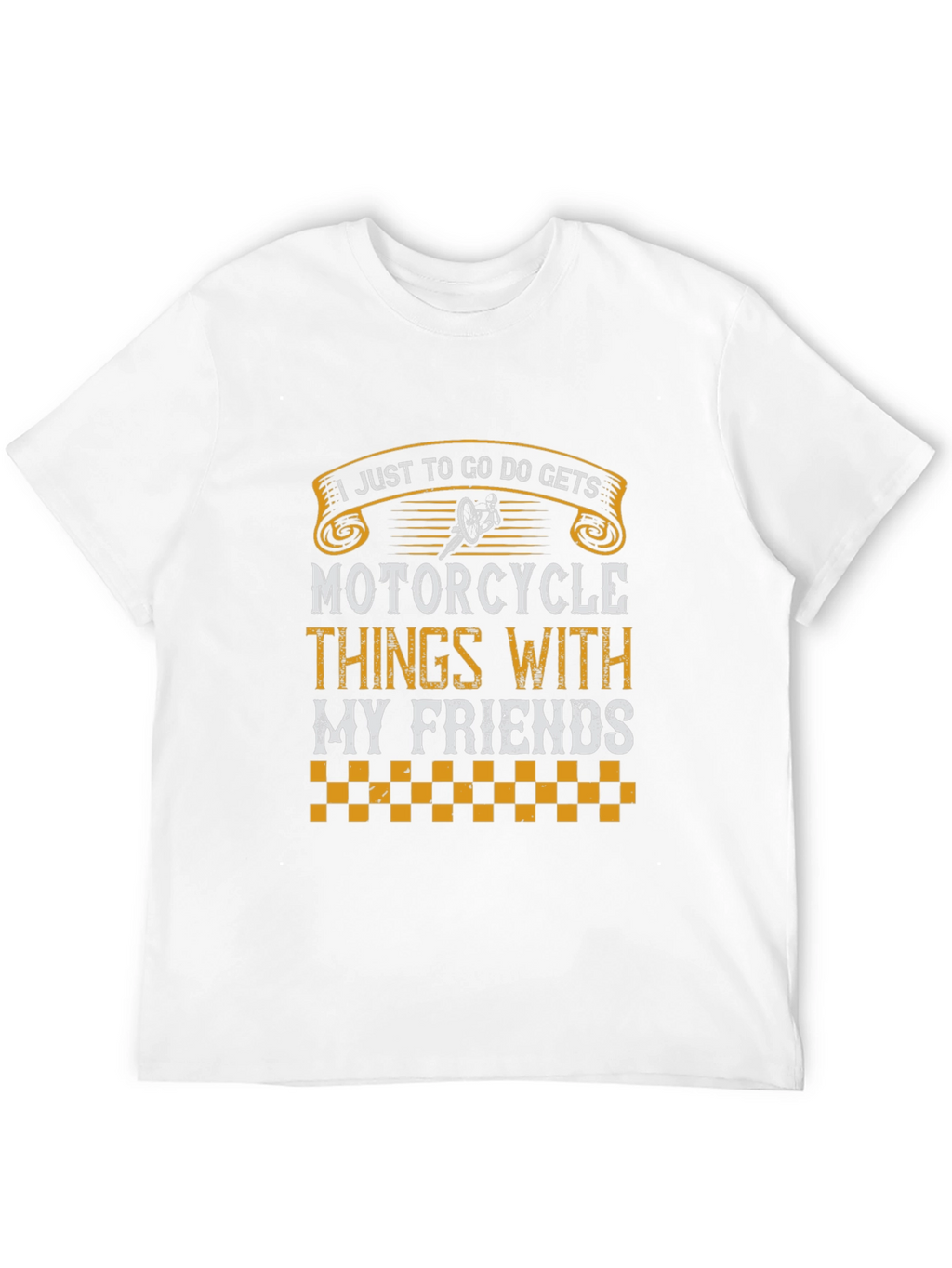 Motorcycle Friends Graphic T-Shirt - Black