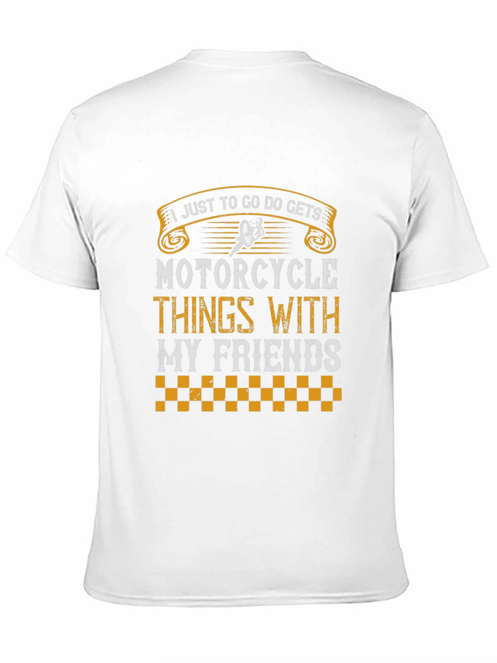 Motorcycle Friends Graphic T-Shirt - Black