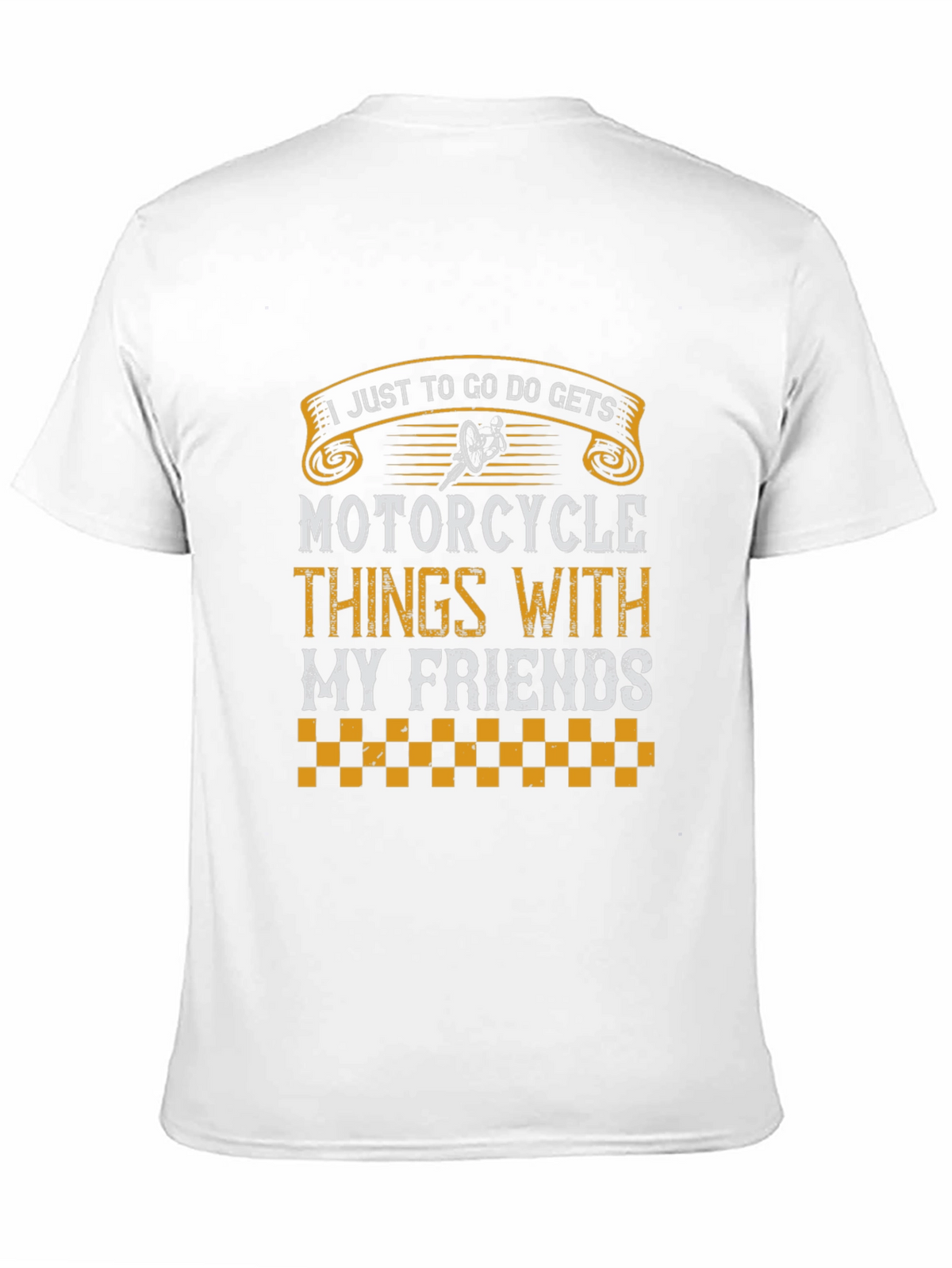 Motorcycle Friends Graphic T-Shirt - Black