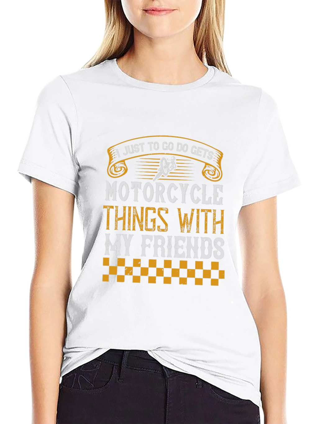 Motorcycle Friends Graphic T-Shirt - Black