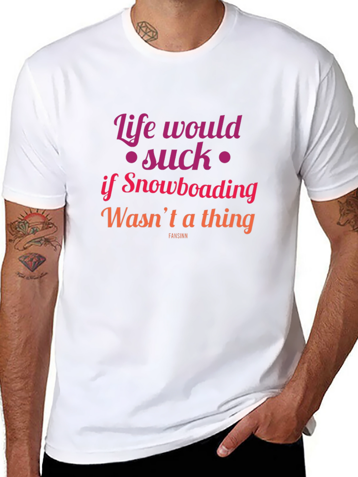Snowboarding Fan T-Shirt - Life Would Suck Graphic Tee
