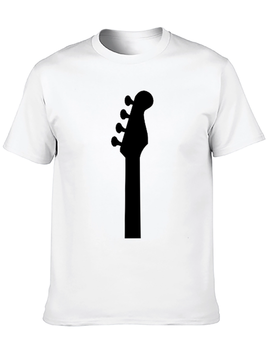 Bass Guitar Headstock T-Shirt - Black