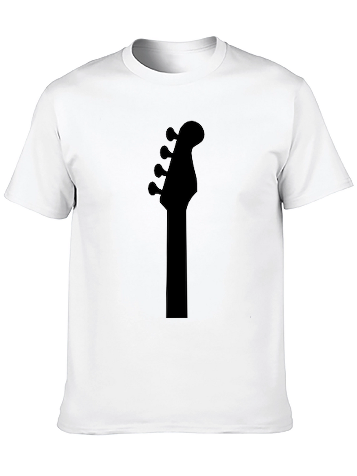 Bass Guitar Headstock T-Shirt - Black