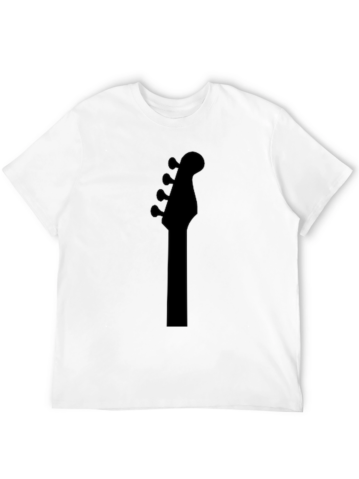 Bass Guitar Headstock T-Shirt - Black