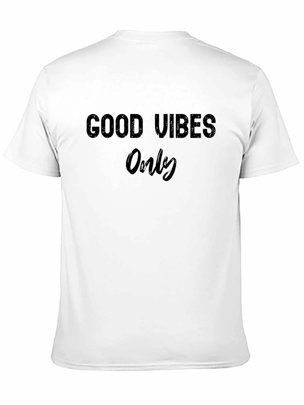 Good Vibes Only Black Graphic T-Shirt