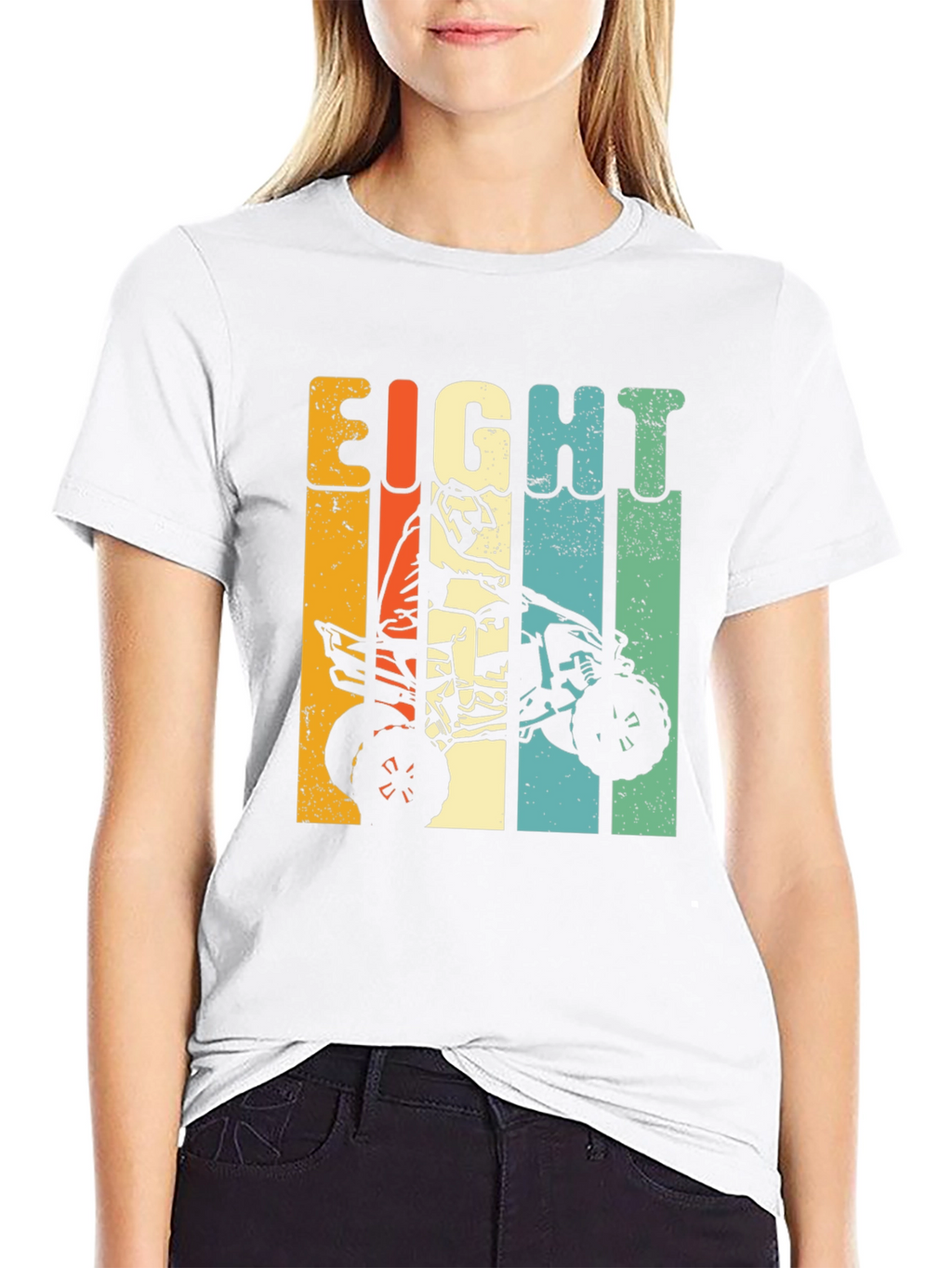 Eight Birthday ATV Rider Kids T-Shirt