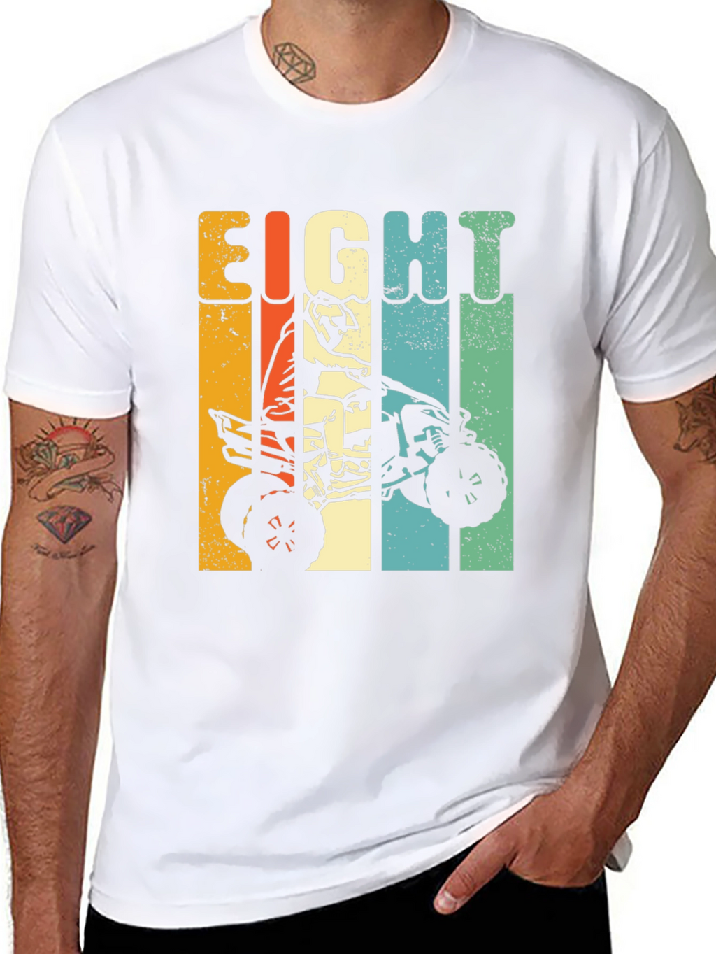 Eight Birthday ATV Rider Kids T-Shirt