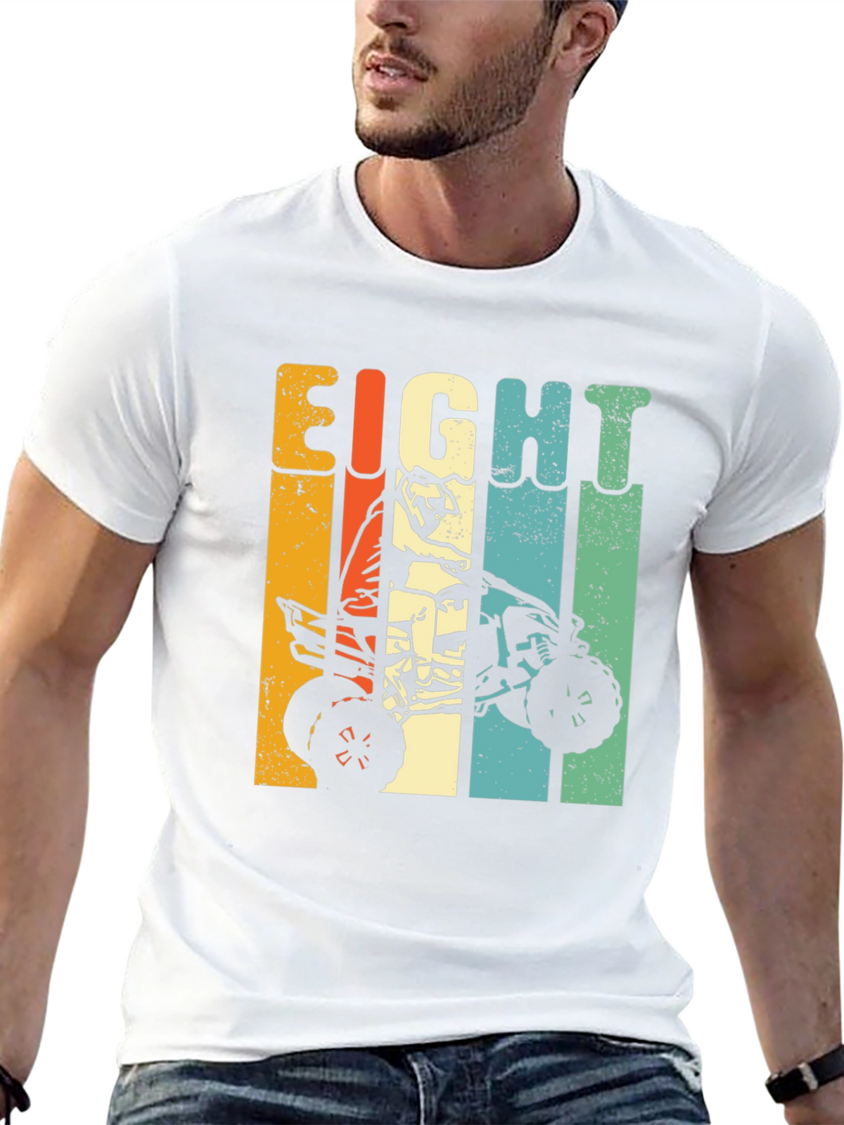 Eight Birthday ATV Rider Kids T-Shirt