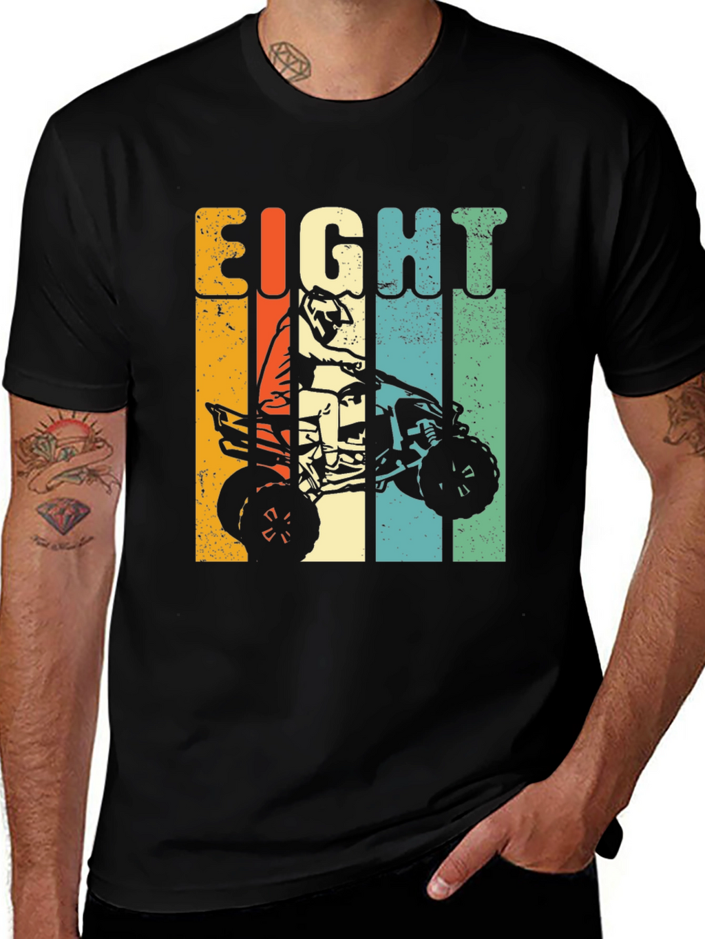 Eight Birthday ATV Rider Kids T-Shirt