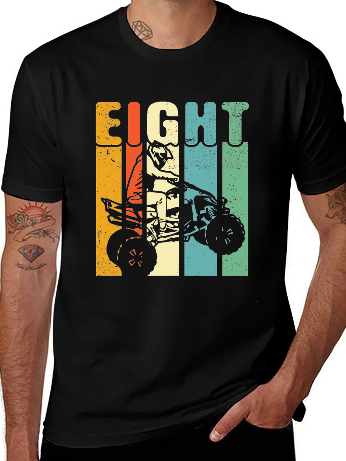 Eight Birthday ATV Rider Kids T-Shirt
