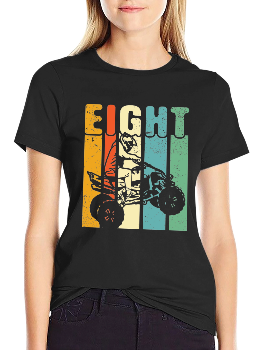 Eight Birthday ATV Rider Kids T-Shirt