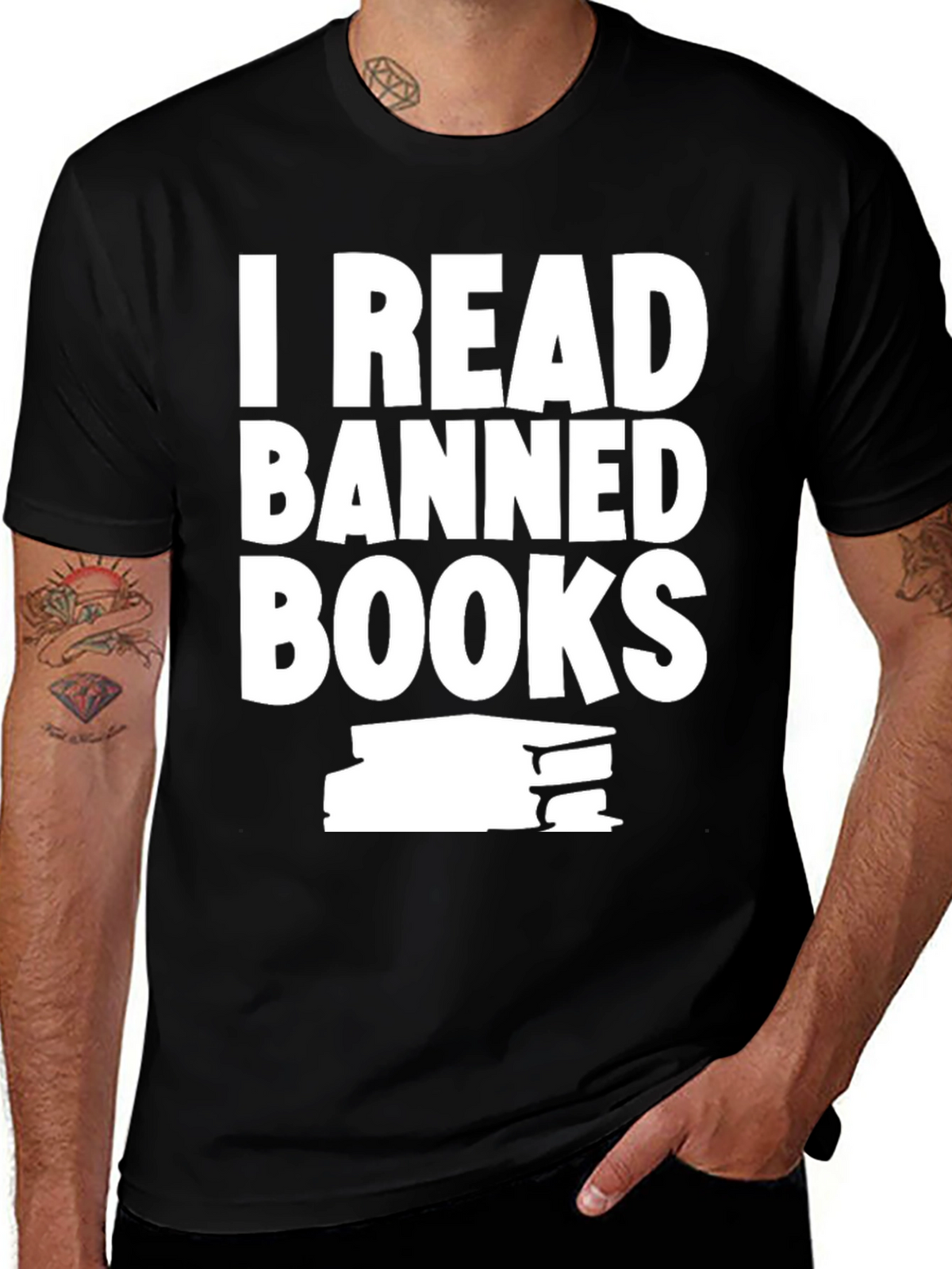I Read Banned Books Black T-Shirt