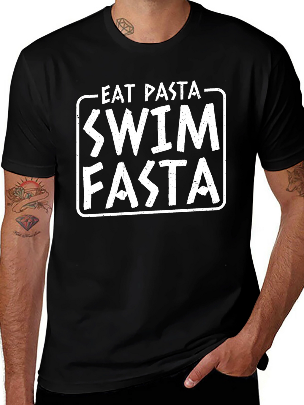 Eat Pasta Swim Fasta Funny T-Shirt