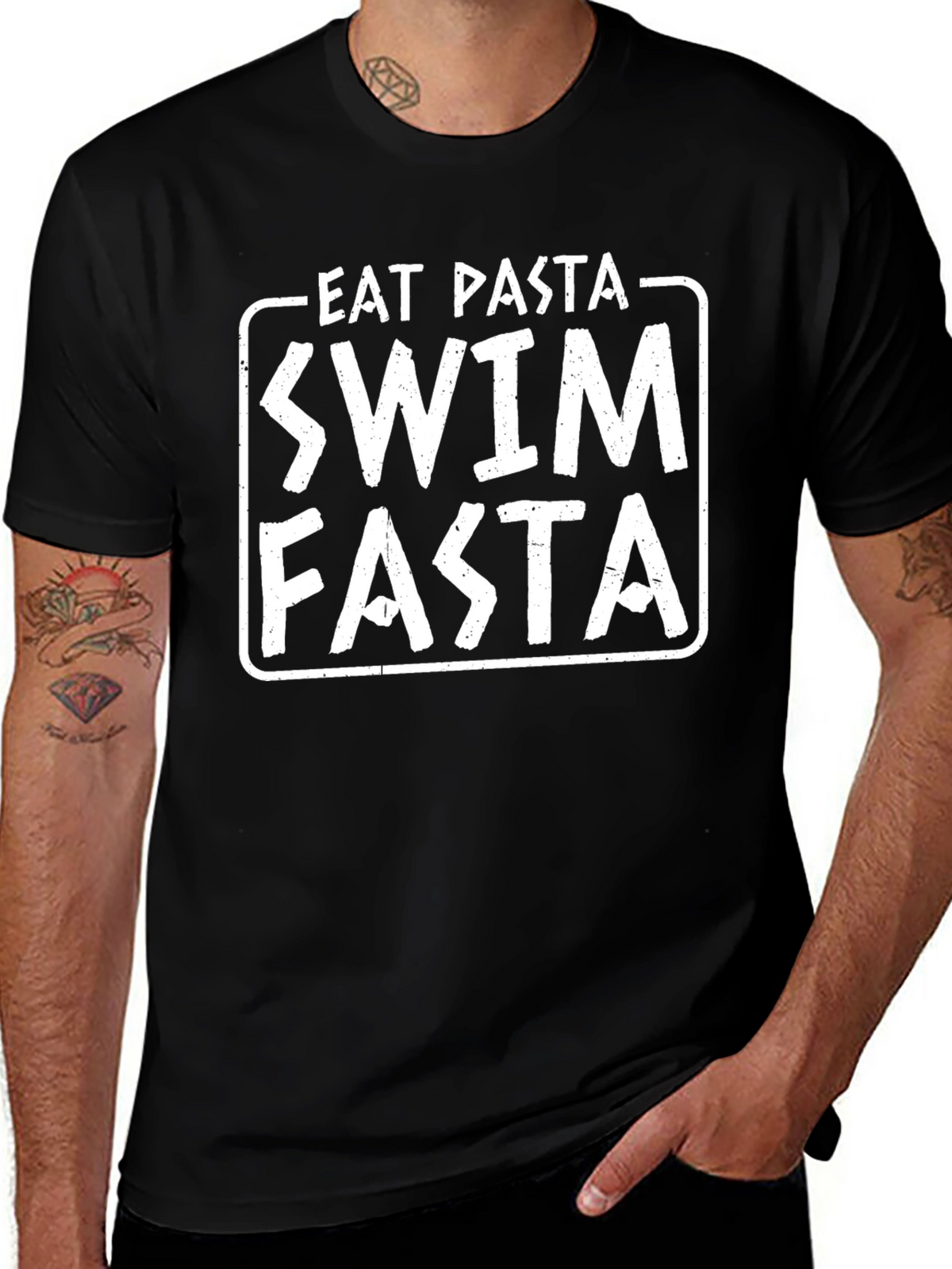 Eat Pasta Swim Fasta Funny T-Shirt