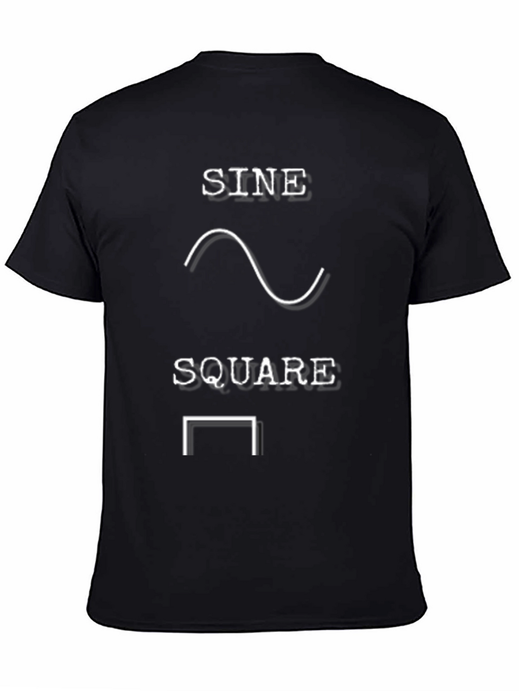 Sine Square Wave Graphic Mens T-Shirt