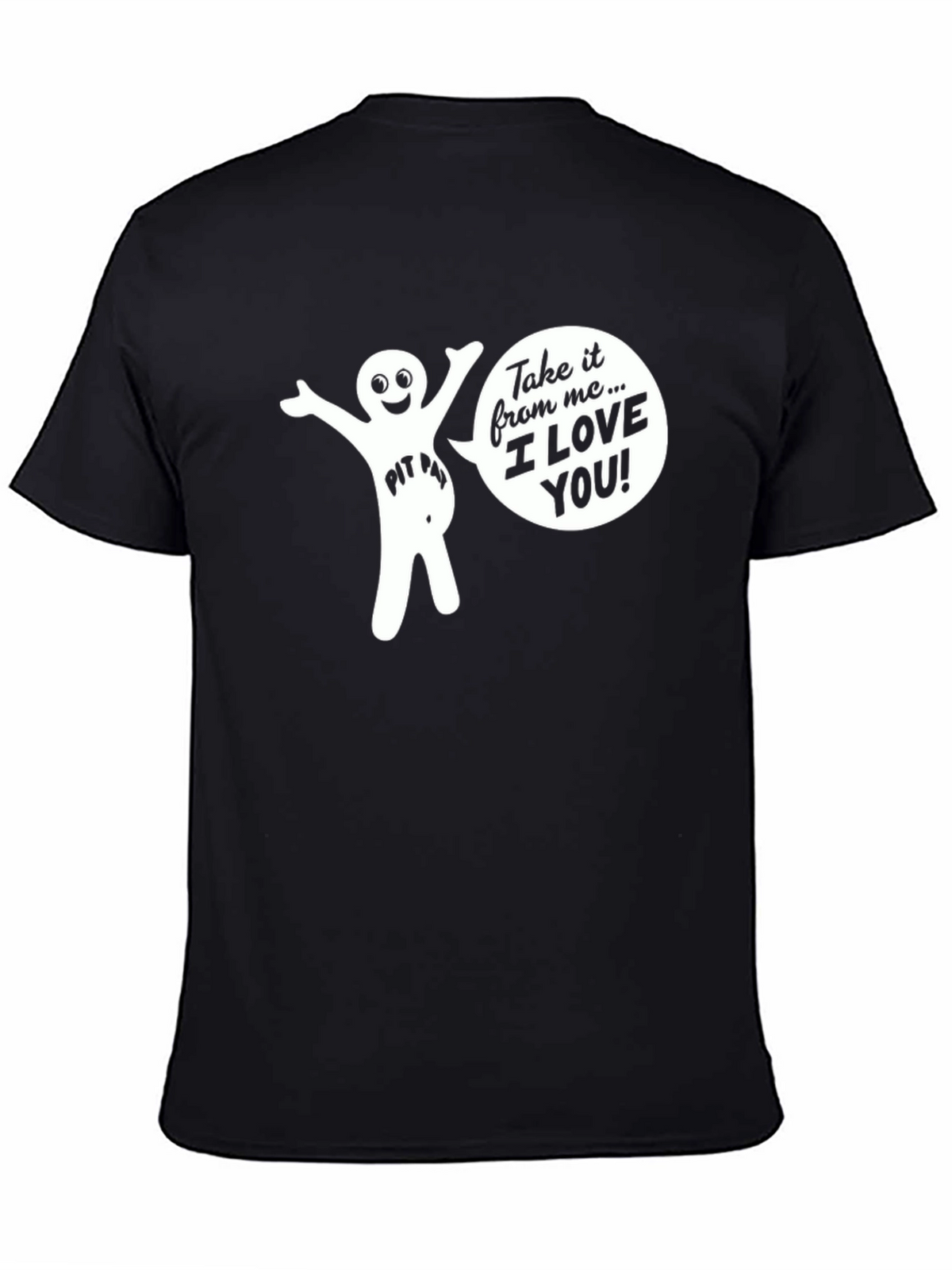 Funny Pit Pat I Love You Graphic T-Shirt
