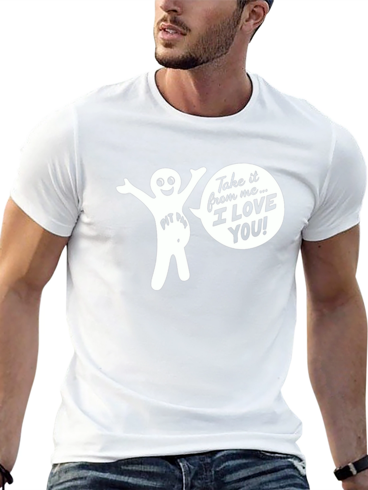 Funny Pit Pat I Love You Graphic T-Shirt