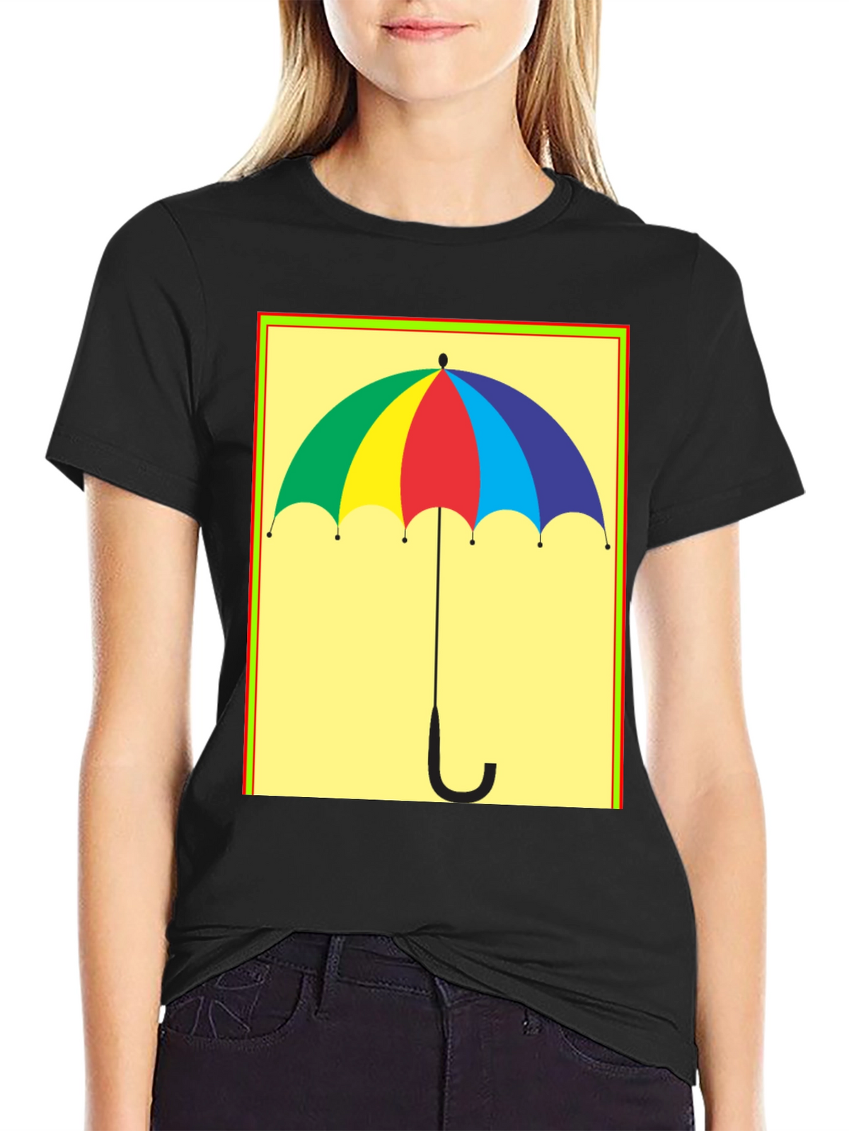 Rainbow Umbrella Graphic Tee