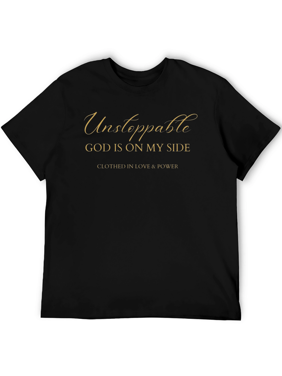 Unstoppable God Graphic Tee - Black Christian T-Shirt