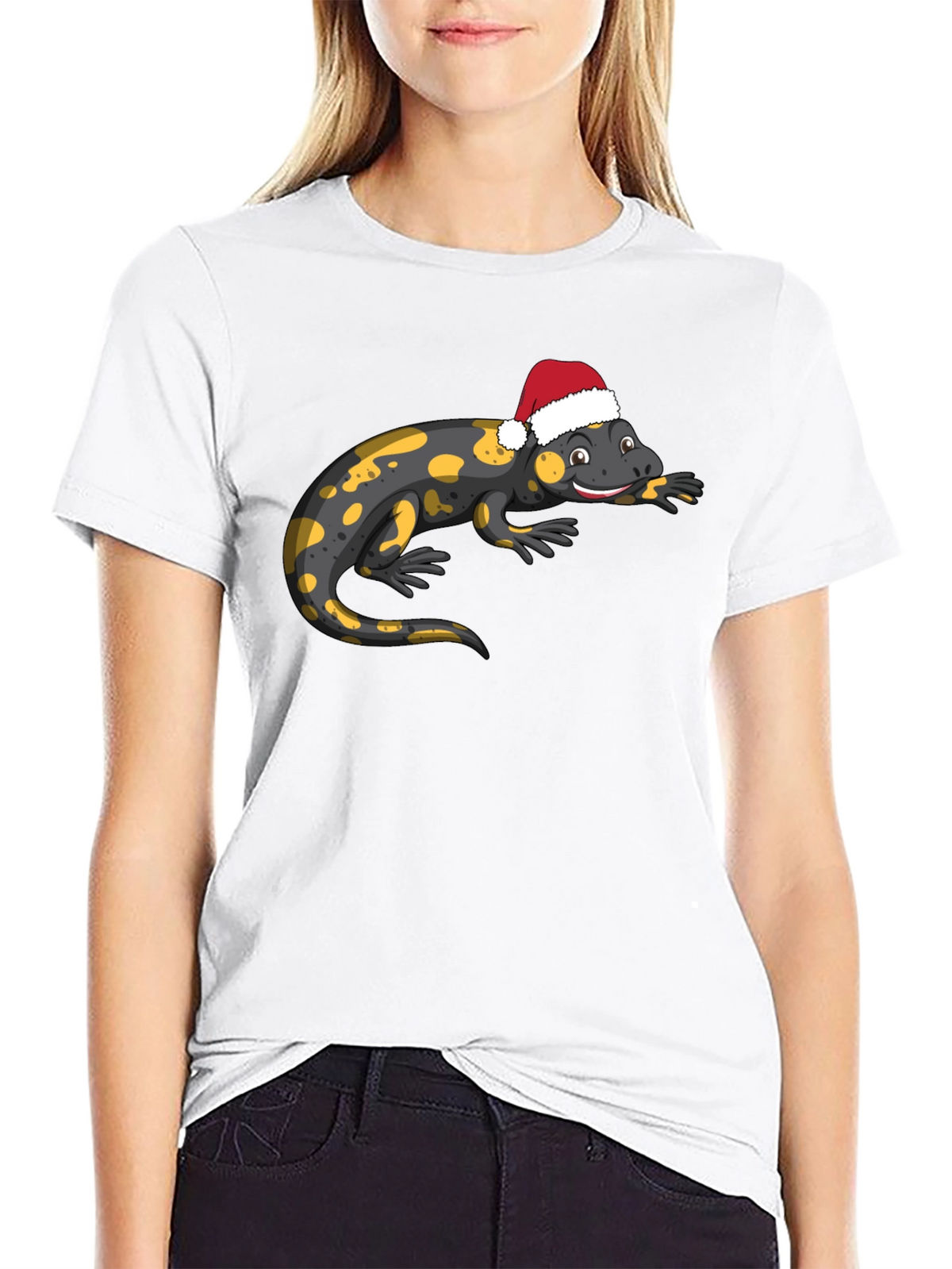 Salamander Santa Hat T-Shirt