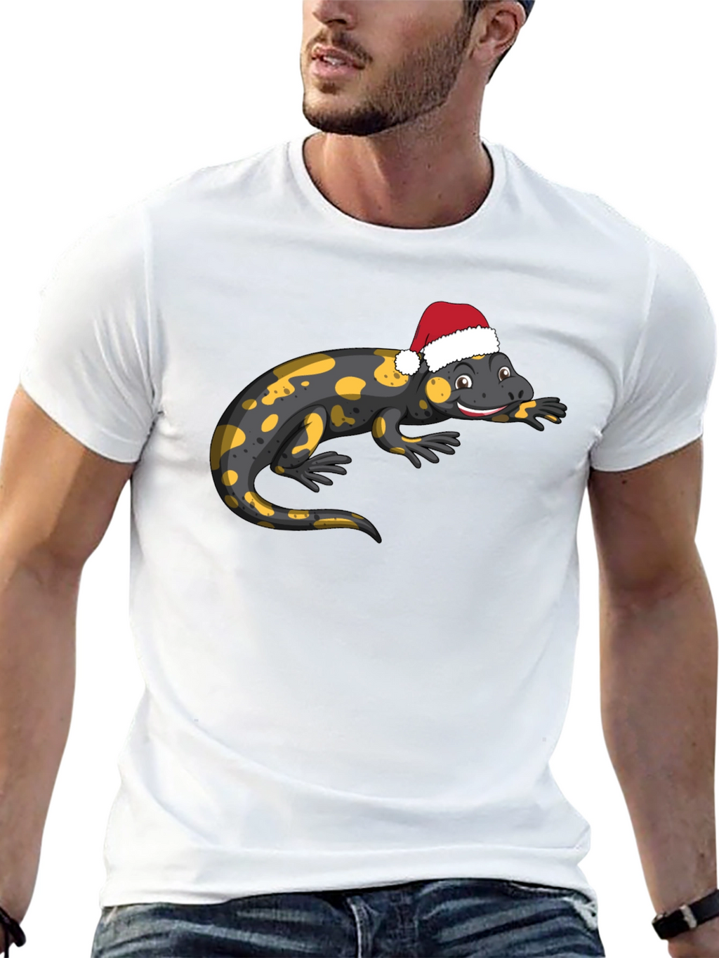 Salamander Santa Hat T-Shirt