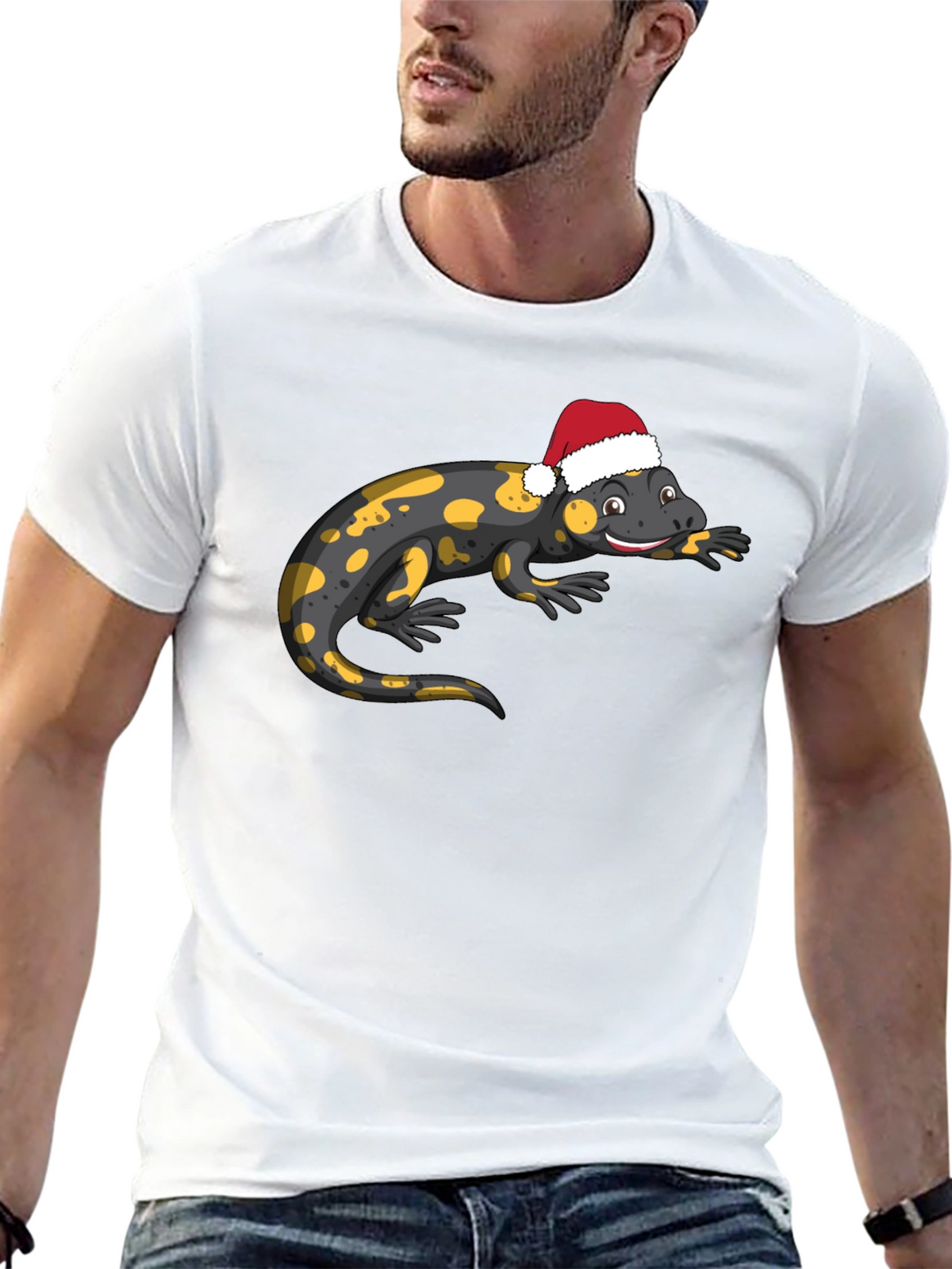 Salamander Santa Hat T-Shirt