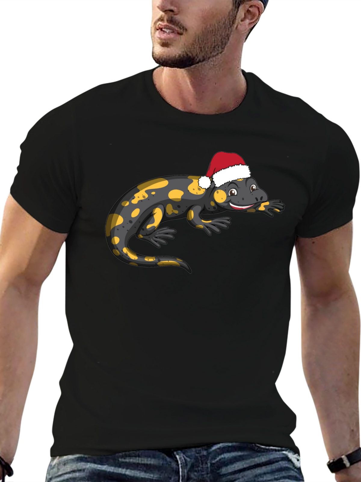 Salamander Santa Hat T-Shirt