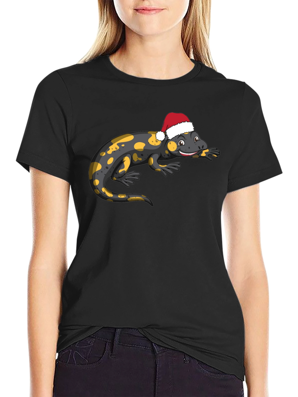Salamander Santa Hat T-Shirt