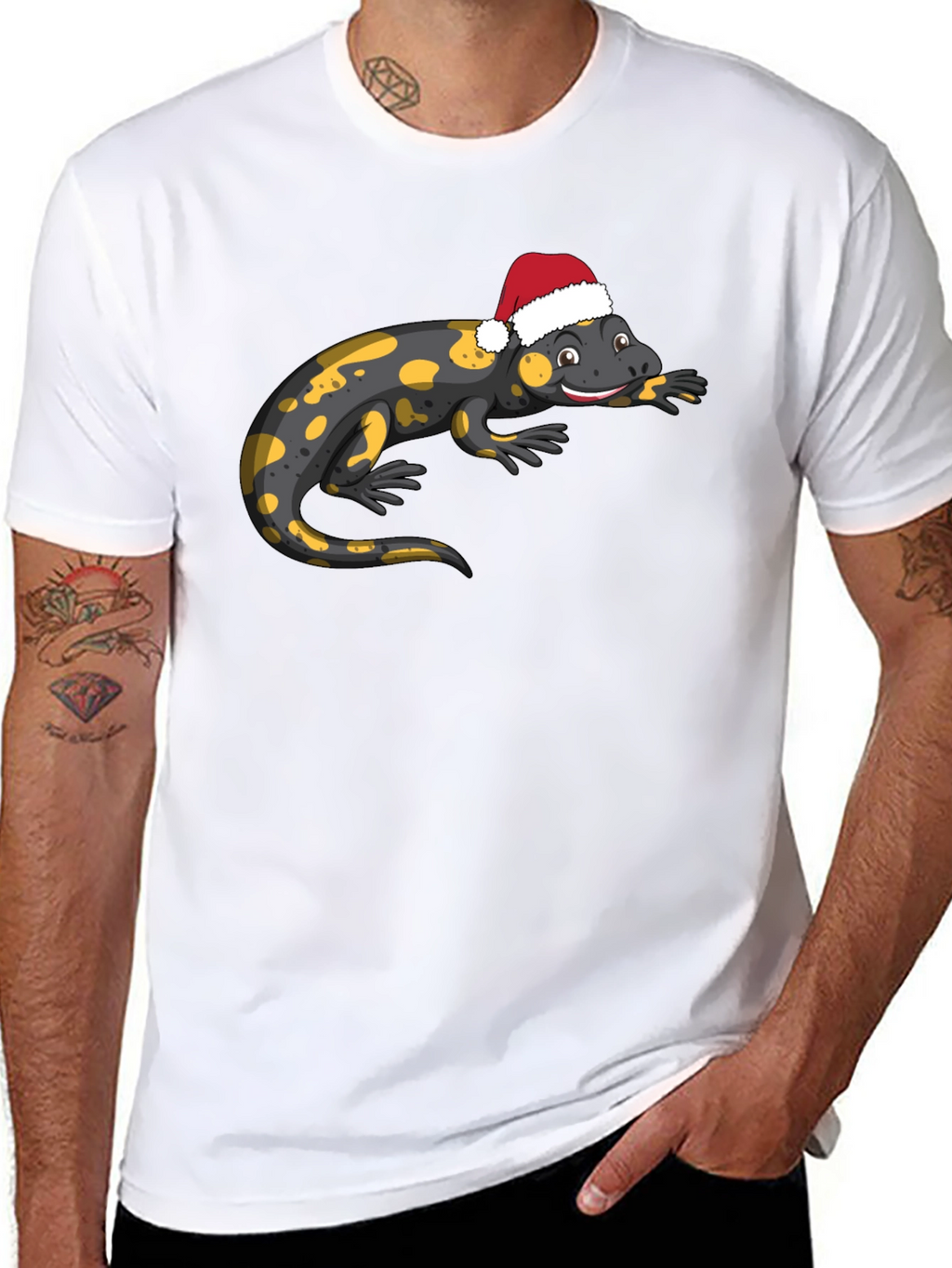 Salamander Santa Hat T-Shirt