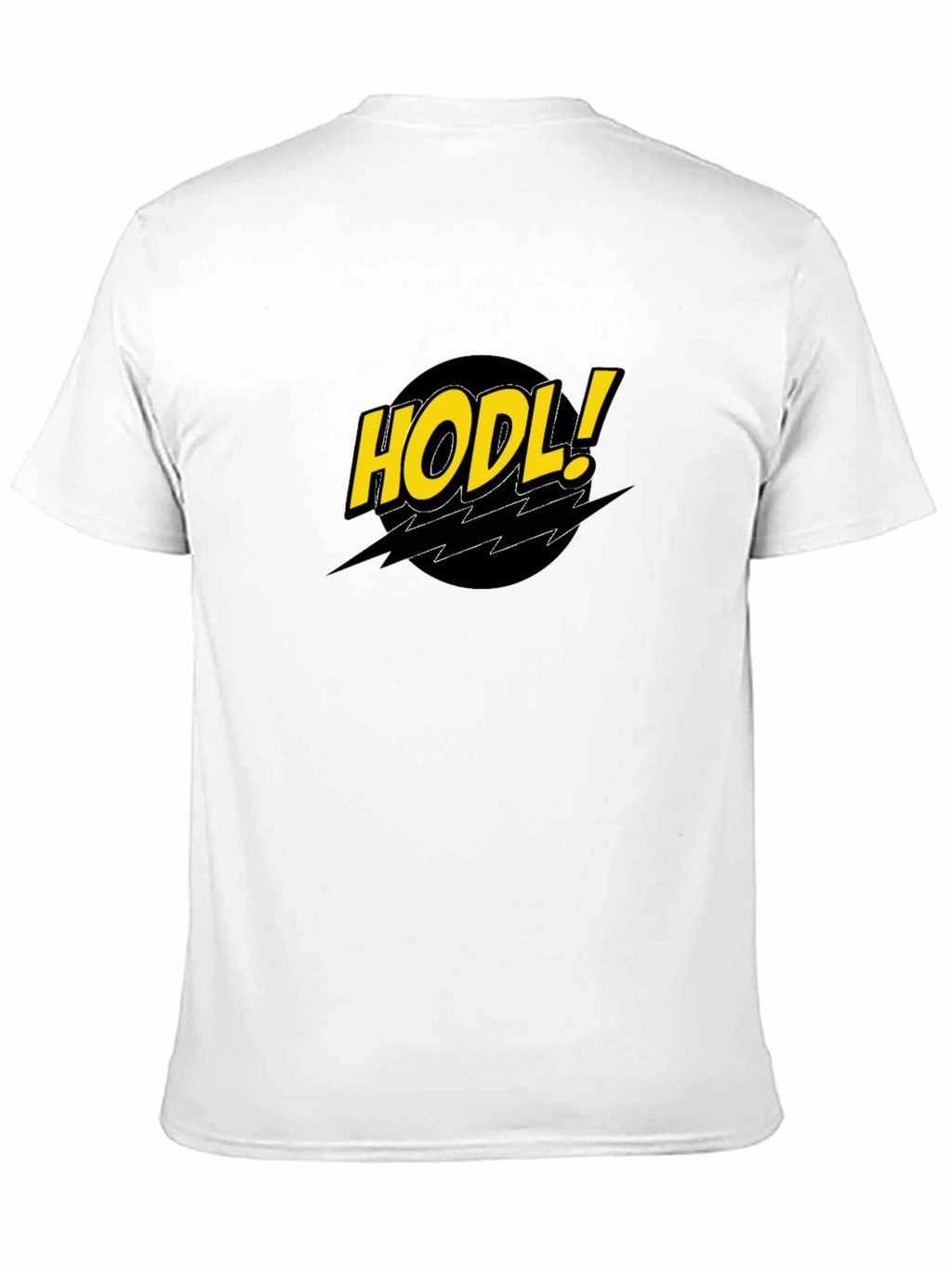 HODL! Comic Style Black Crypto T-Shirt