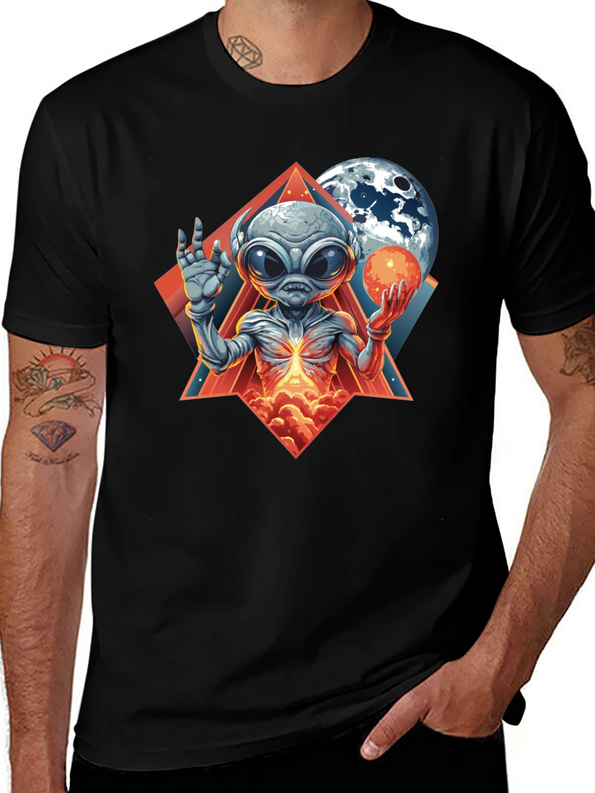 Cosmic Alien Graphic Tee