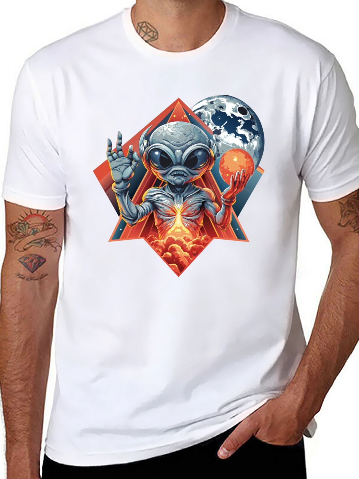 Cosmic Alien Graphic Tee