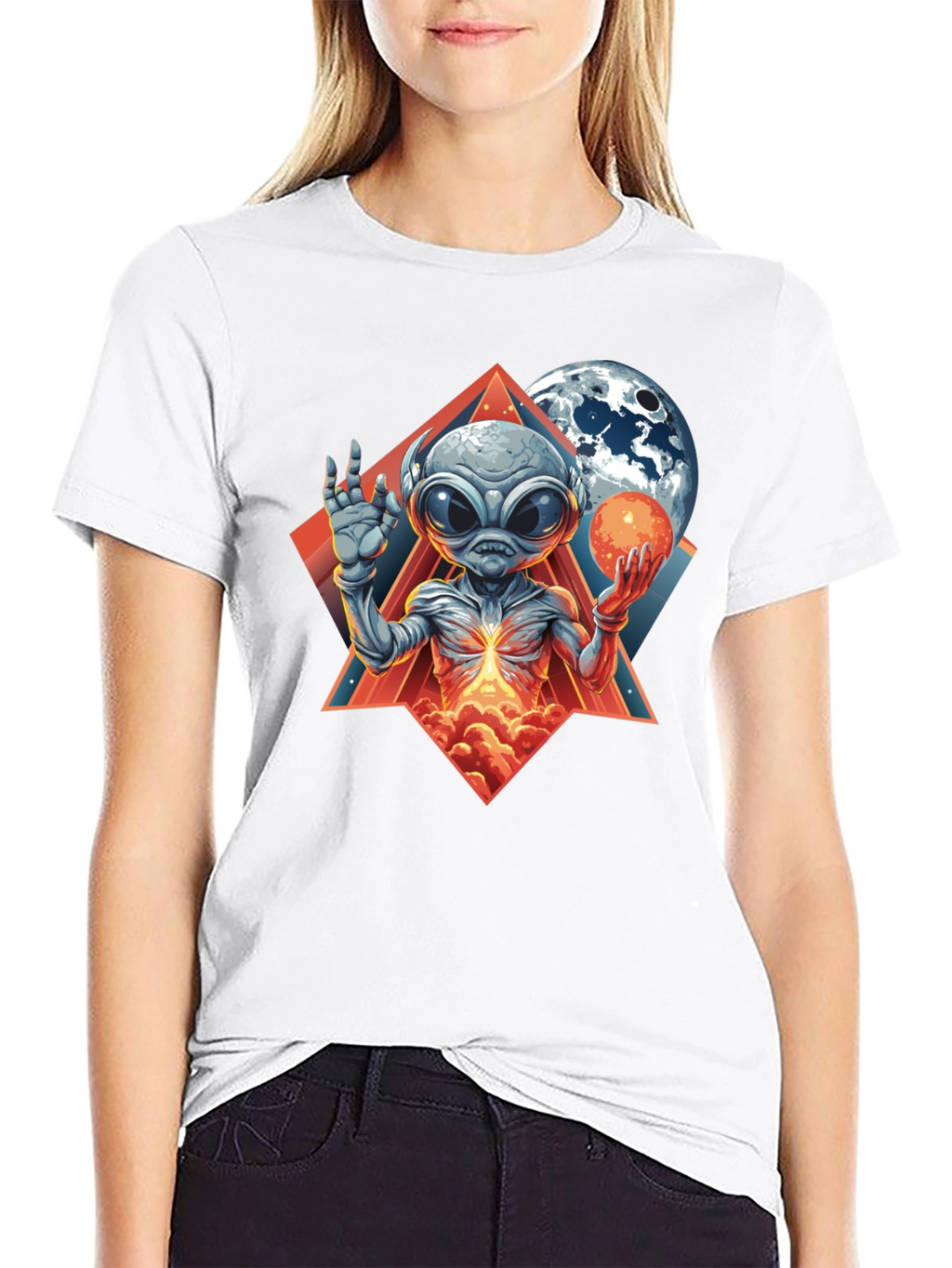 Cosmic Alien Graphic Tee