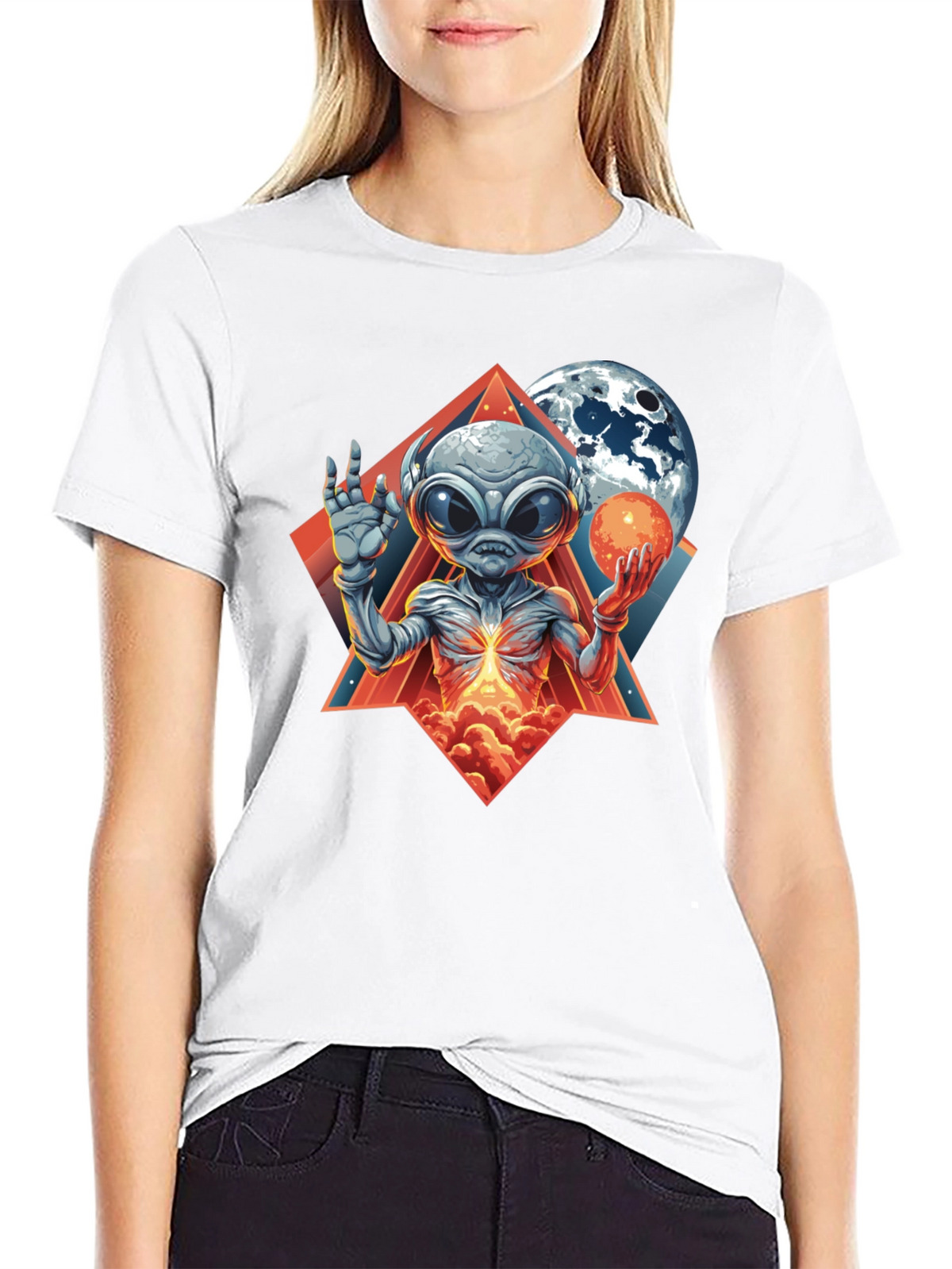 Cosmic Alien Graphic Tee