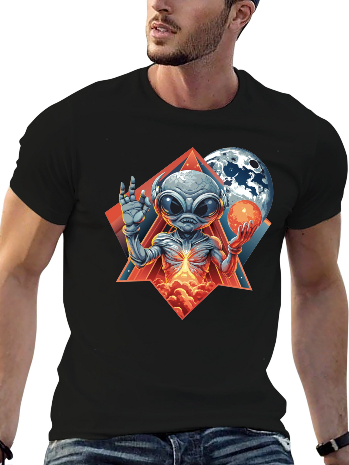 Cosmic Alien Graphic Tee