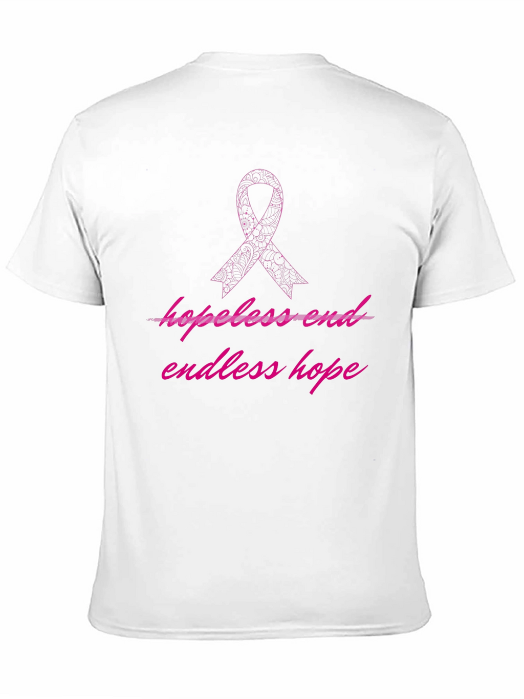 Endless Hope Ribbon Graphic Tee - Black