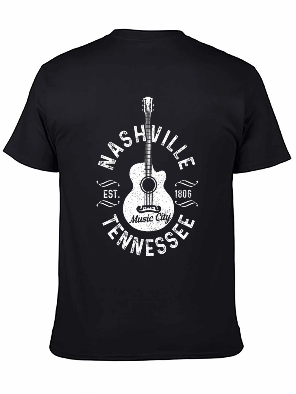 Nashville Tennessee Music City Guitar T-Shirt