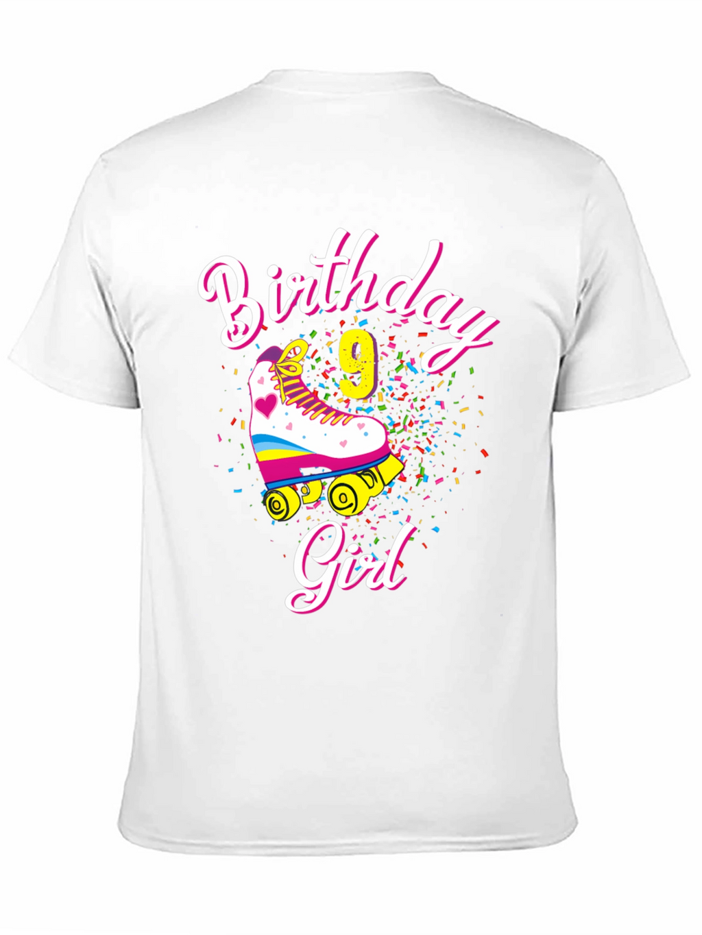 Birthday Girl 9 Roller Skate T-Shirt