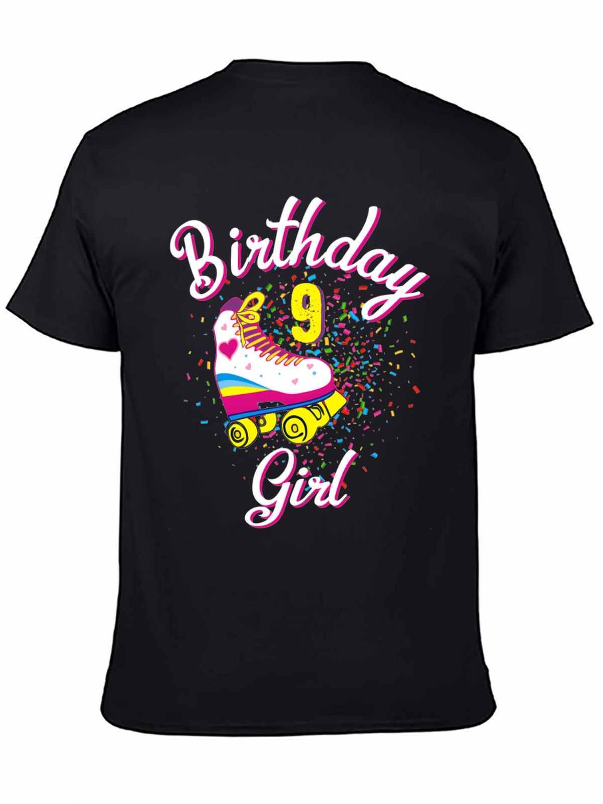 Birthday Girl 9 Roller Skate T-Shirt