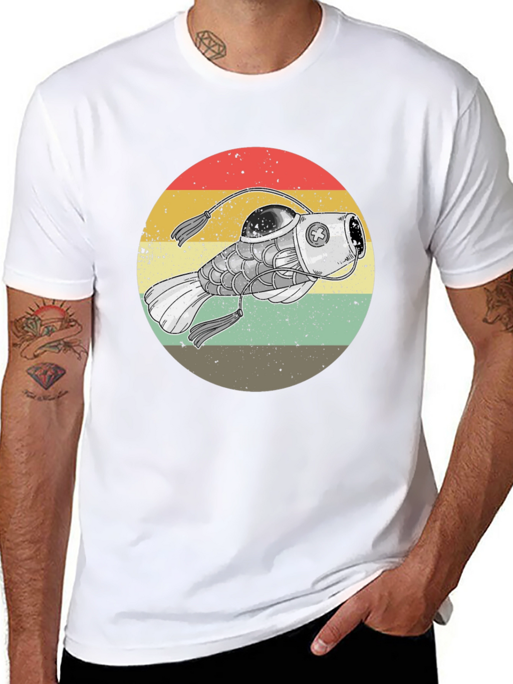 Retro Steampunk Angler Fish Graphic Tee