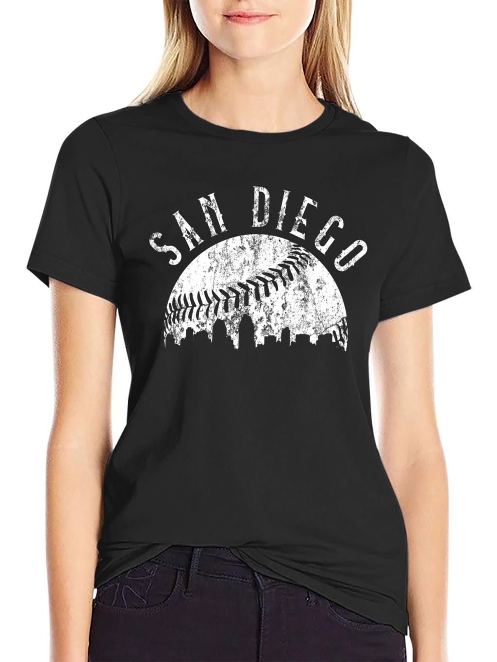 San Diego Baseball Graphic T-Shirt - Black