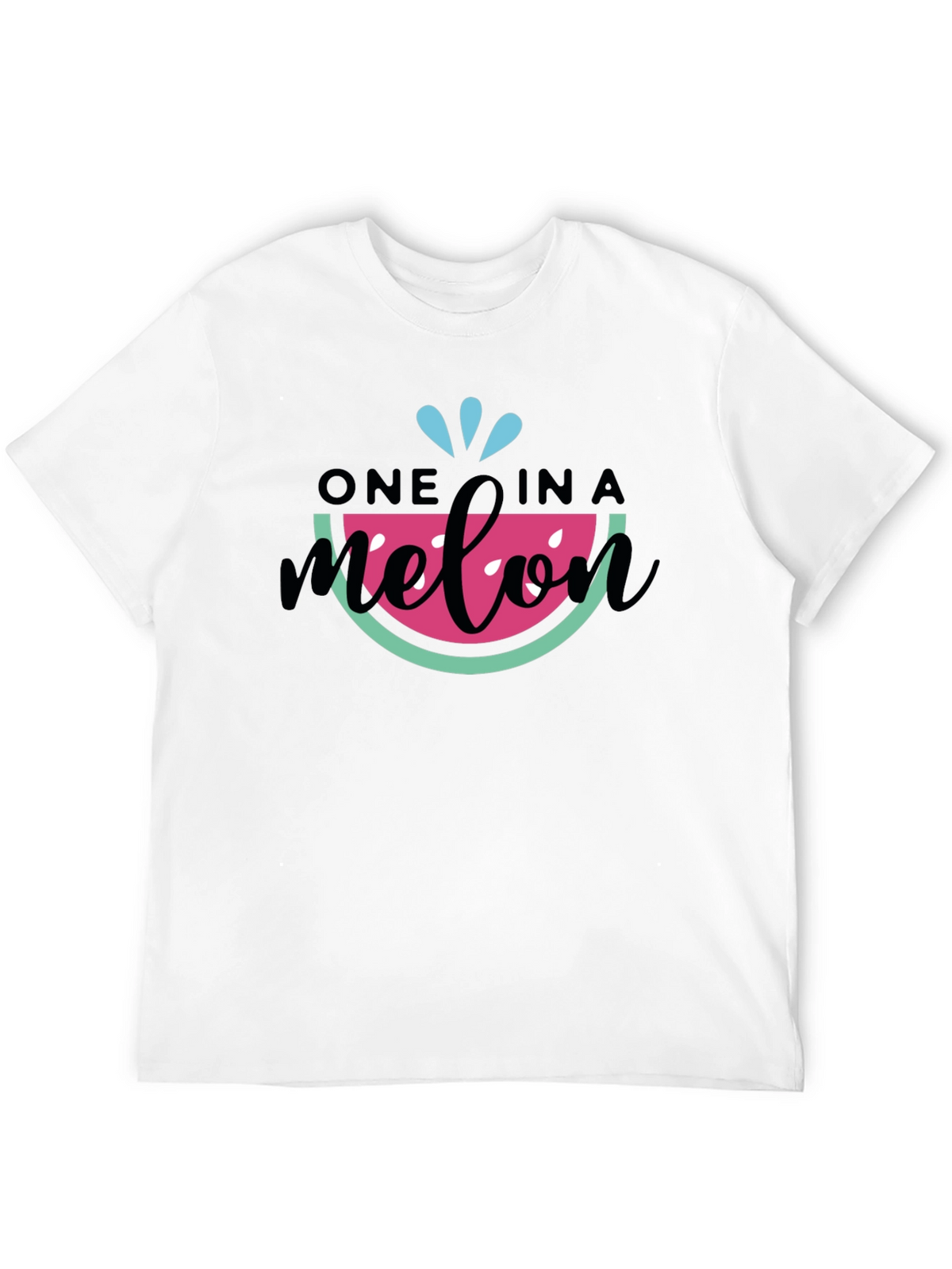 One in a Melon T-Shirt - Black Cotton Tee