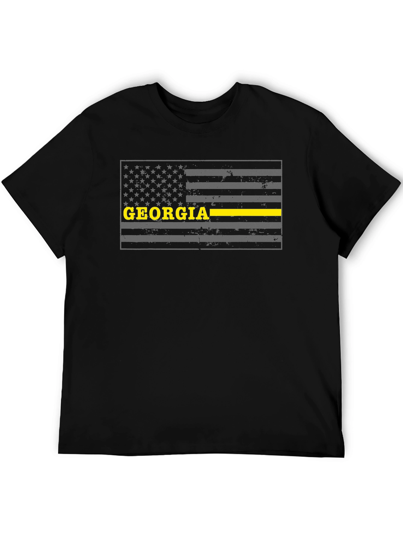 Georgia Thin Yellow Line Flag T-Shirt