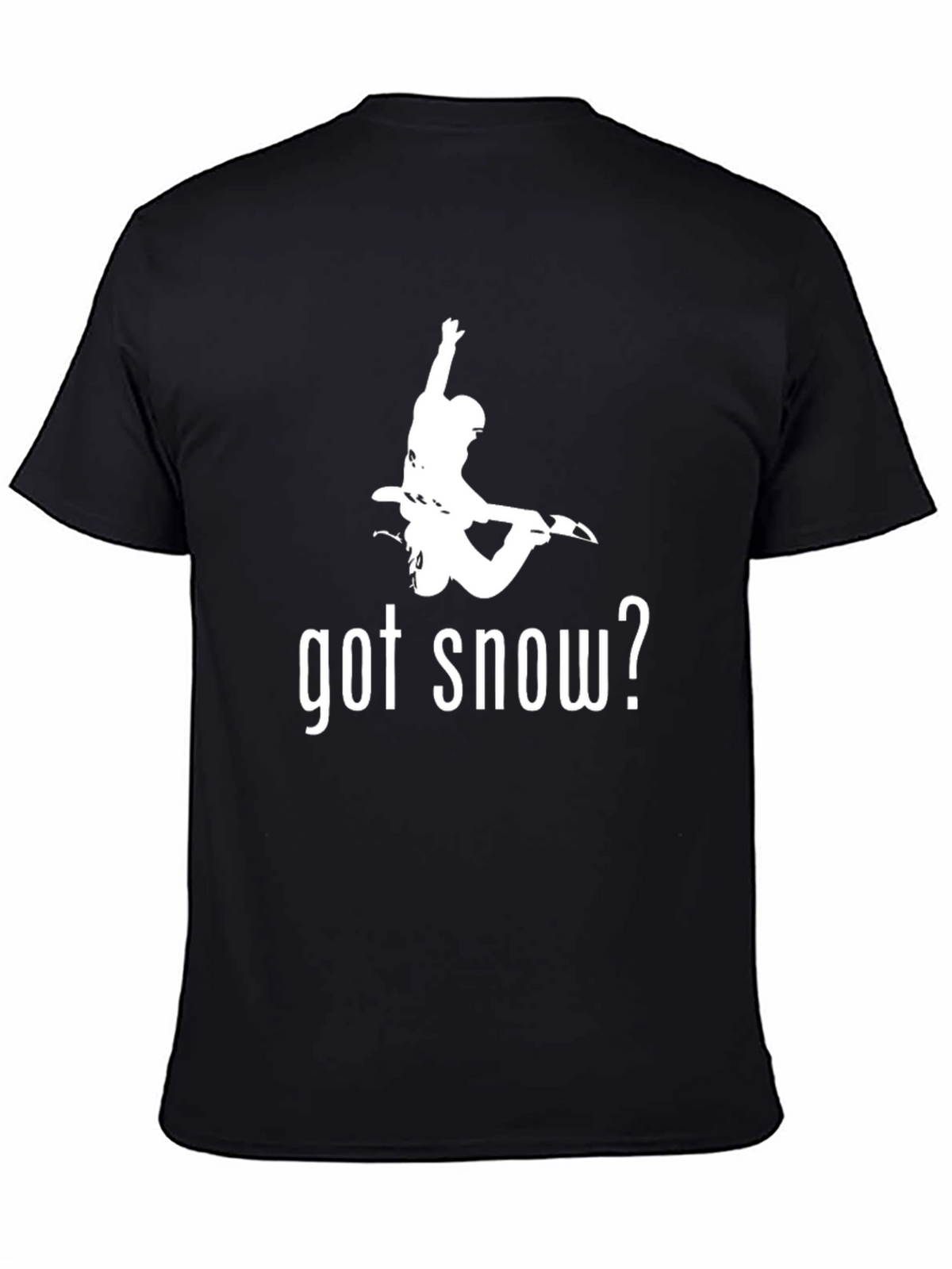 Got Snow? Black Graphic Print T-Shirt