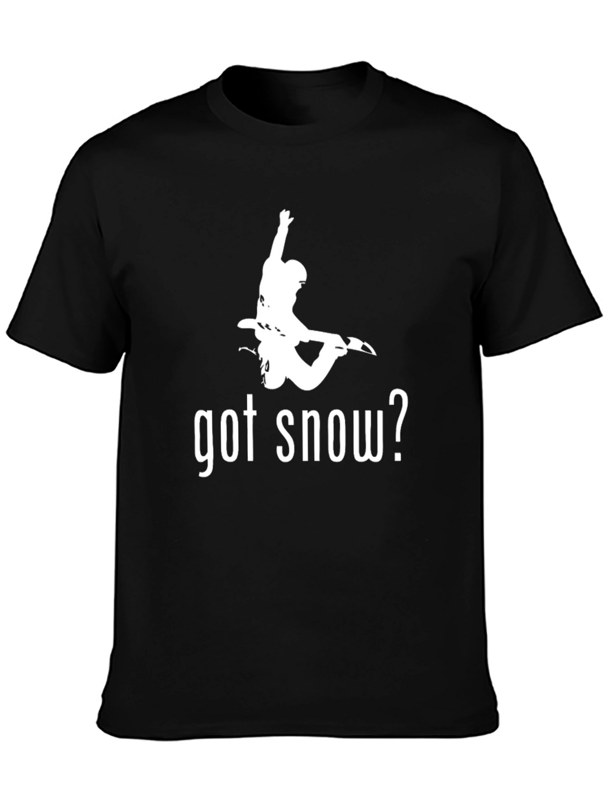 Got Snow? Black Graphic Print T-Shirt
