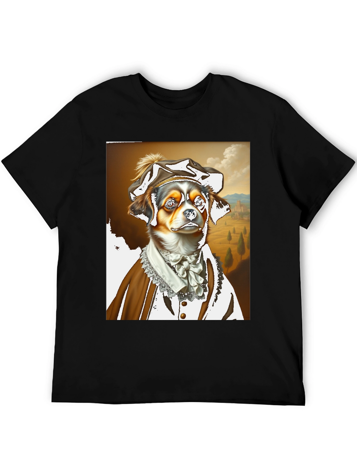 Renaissance Dog T-Shirt - Funny Pet Portrait Tee