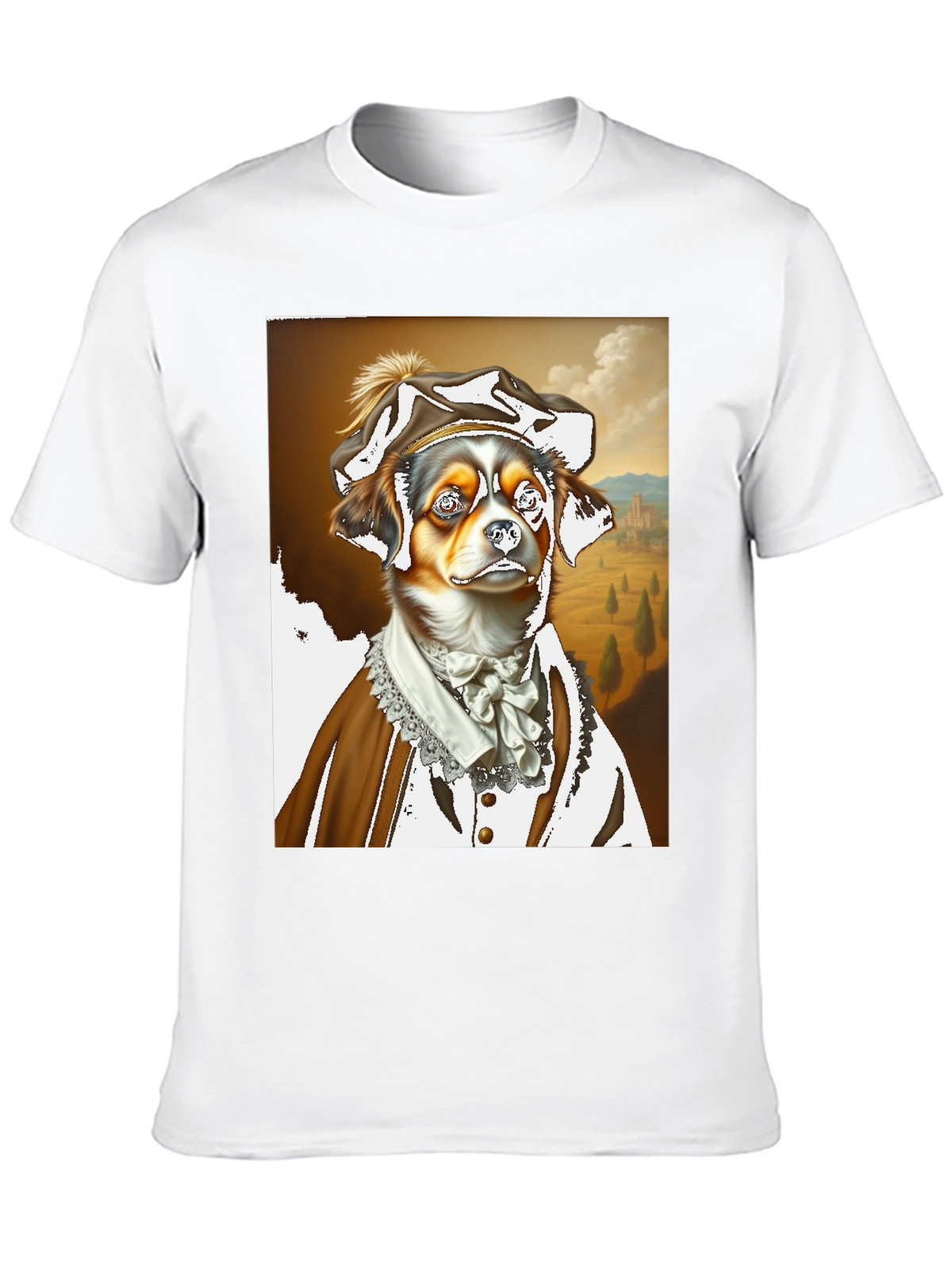 Renaissance Dog T-Shirt - Funny Pet Portrait Tee