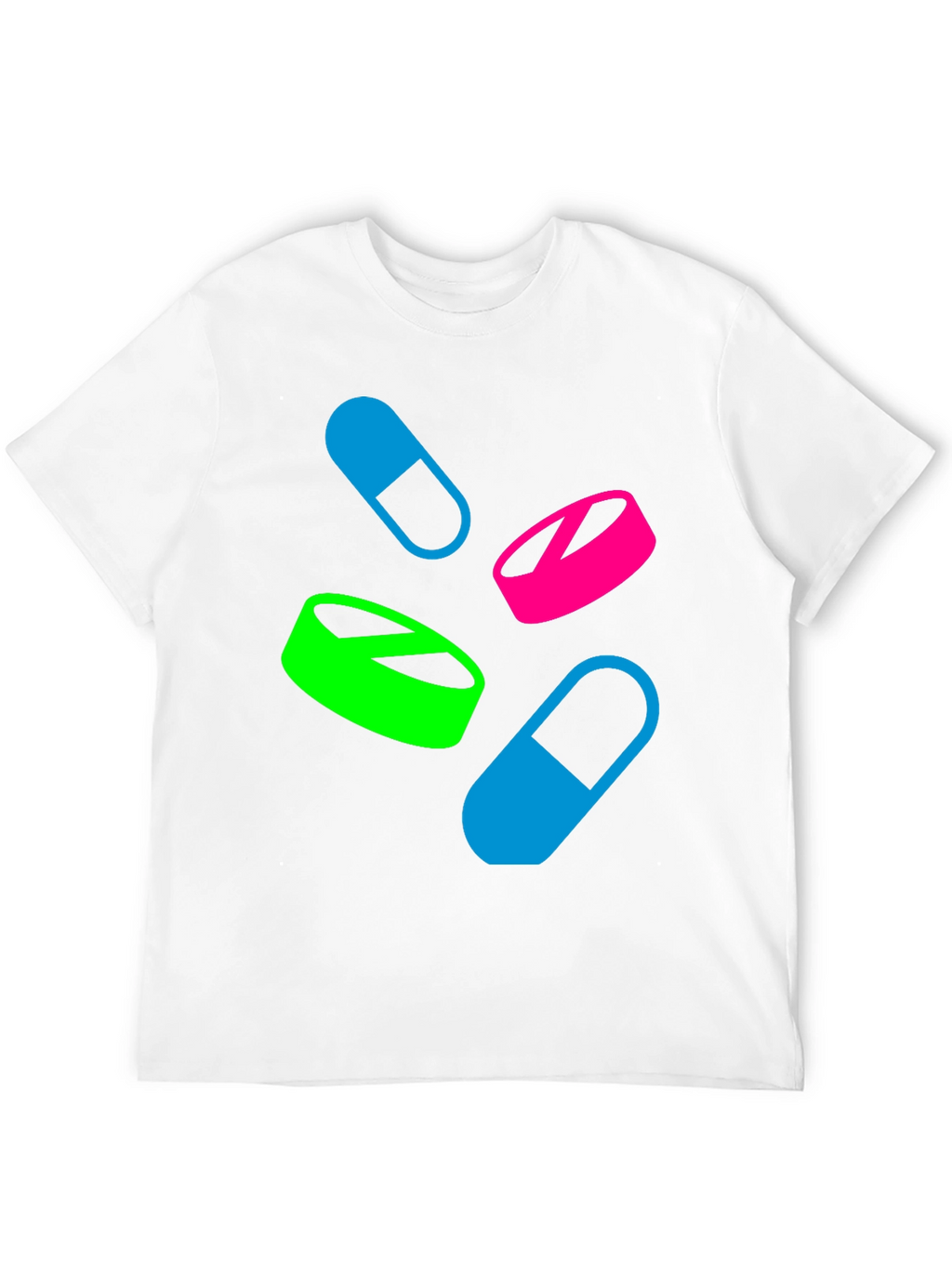 Pills Graphic T-Shirt - Casual Wear