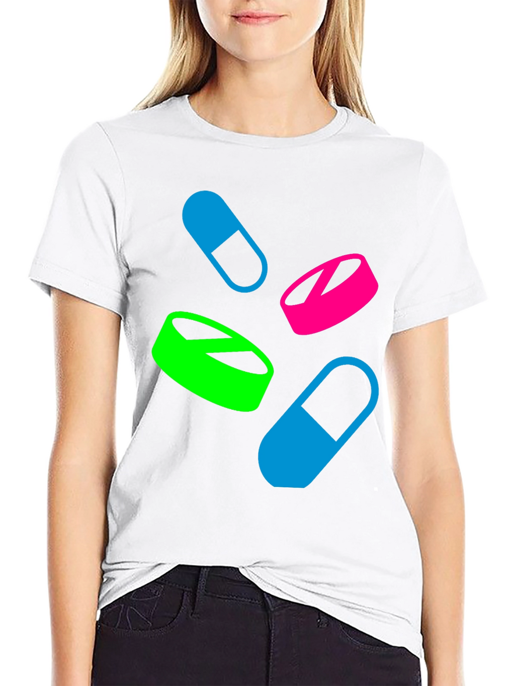 Pills Graphic T-Shirt - Casual Wear