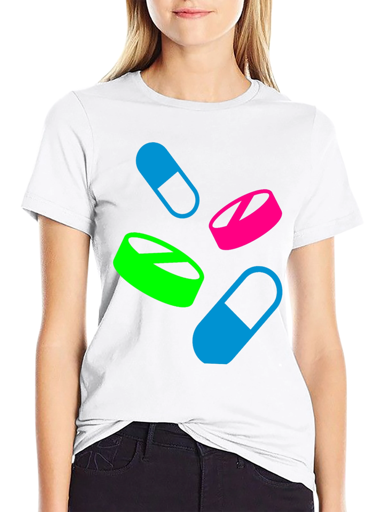Pills Graphic T-Shirt - Casual Wear